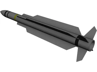 RIM-66 SM-2 Missile 3D Model