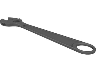 Steel Cast Wrench 3D Model