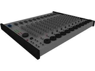 Audio Mixer 3D Model