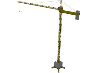 Crane Tower Structure 3D Model