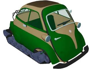 Armored Isetta 3D Model