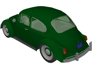 Volkswagen Beetle (1967) 3D Model