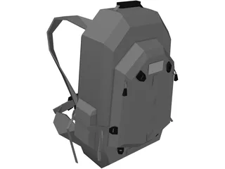 Bag Slalom 40 (Medium Touristic For Tourists And Outdoors) 3D Model