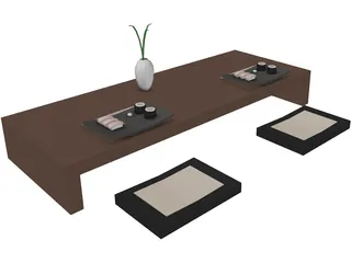 China Table  3D Model