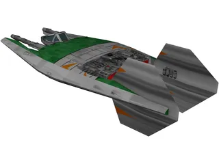 Narn Regime Fighter 3D Model