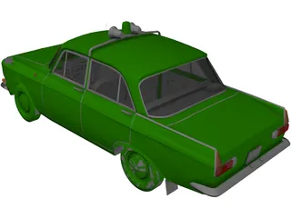 AZLK Moskvitch 412 (1972) 3D Model