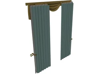 Curtains 3D Model