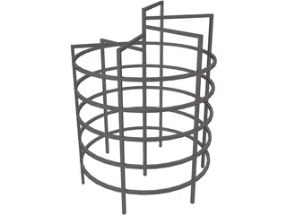 Circular Monkey Bars 3D Model