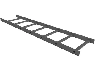 Aluminium Ladder 3D Model