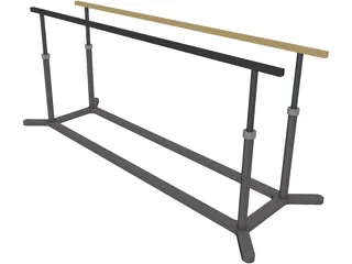 Parallel Bars 3D Model