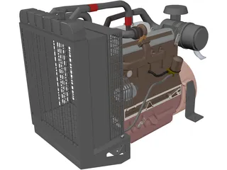 Diesel Generator 3D Model