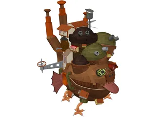 Howl Moving Castle 3D Model