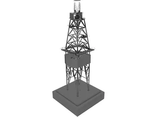 Drill Rig 3D Model