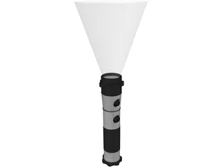 Tactical Flash Light 3D Model