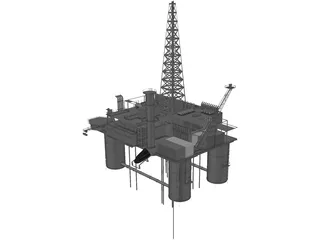 Oil Platform 3D Model