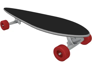 Longboard 3D Model