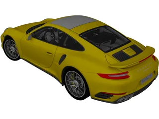 Porsche 911 Turbo S (2016) 3D Model