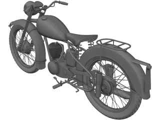 BSA Bantam D1 (1948) 3D Model