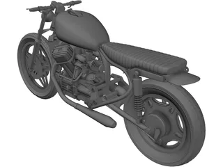 Honda CX500 Custom Cafe Racer 3D Model