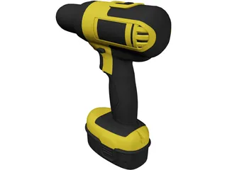 DeWalt Drill 3D Model