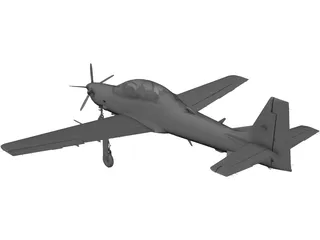 Embraer A-29B Super Tucano 3D Model