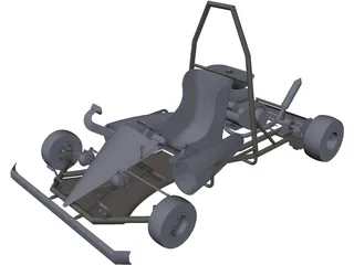 Go Kart 3D Model