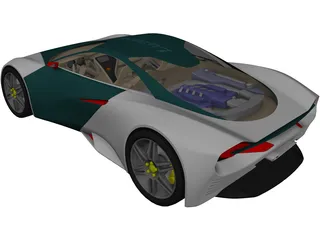 Sport Car Concept 3D Model