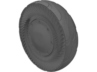 Airless Tire 3D Model