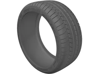 Dunlop Sport Maxx GT Tire 3D Model