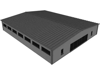 Industrial Warehouse 3D Model