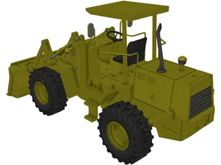 Wheel Loader 3D Model