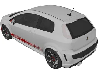 Fiat Punto Abarth (2011) 3D Model