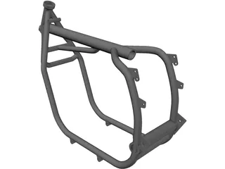 BMW 2V R series frame R80/R100 3D Model