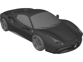 Ferrari 488 GTB Spider (2016) 3D Model