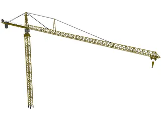 Leibherr 550 Tower Crane 3D Model