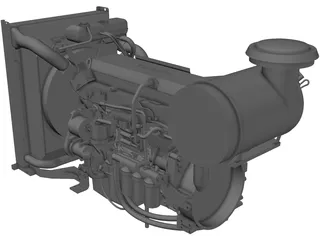Volvo Penta TAD1362VE Engine 3D Model