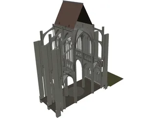 Notre Dame Reims 3D Model