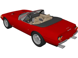 Ferrari 365 GTS4 Daytona Spyder (1972) 3D Model