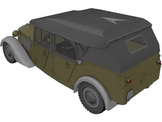 Mercedes-Benz 170 VK Kubelsitzwagen (1938) 3D Model