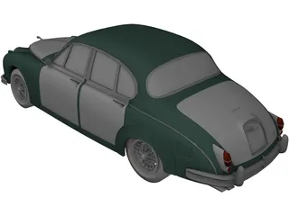 Jaguar MKII (1962) 3D Model