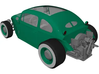 Hot Rod 3D Model