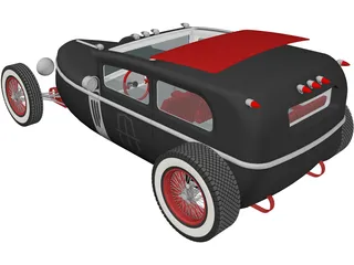 Hot Rod 3D Model