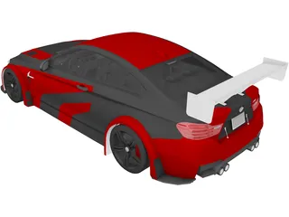 BMW M4 Coupe GTR (2015) 3D Model