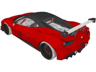 Ferrari 488 GTB R (2016) 3D Model