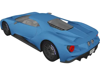 Ford GT (2017) 3D Model