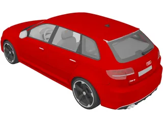 Audi RS3 Sportback (2012) 3D Model