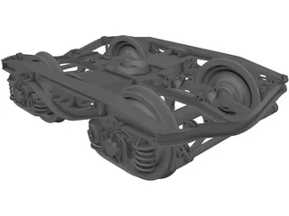 Train Bogie Y25 3D Model