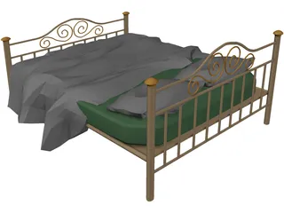 Iron Bed 3D Model