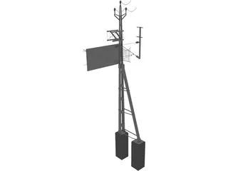 Powerpoles 3D Model