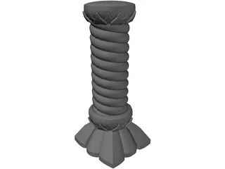 Fantasy Column 3D Model